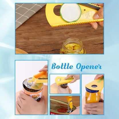 Multi-Function Jar Opener Tool – Easy Grip for Twist-Off Lid & Quick Opening