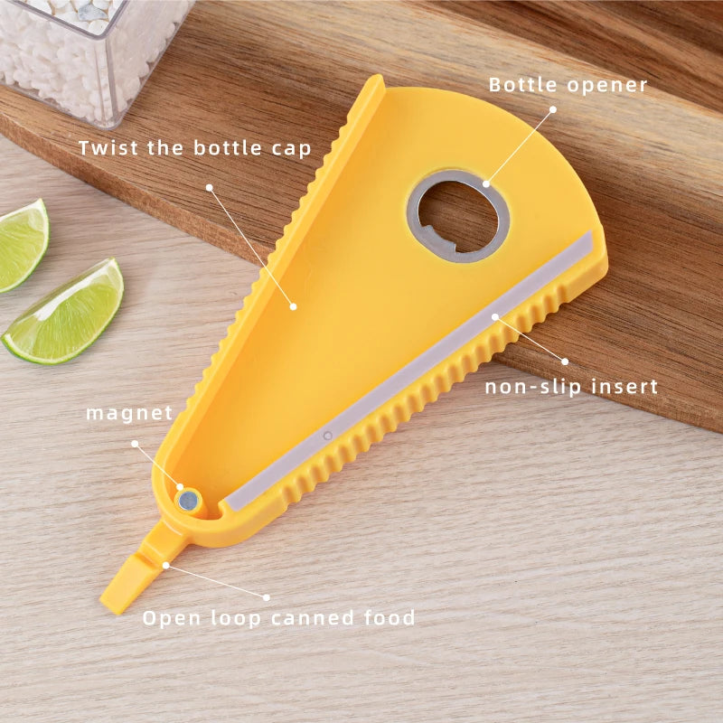 Multi-Function Jar Opener Tool – Easy Grip for Twist-Off Lid & Quick Opening