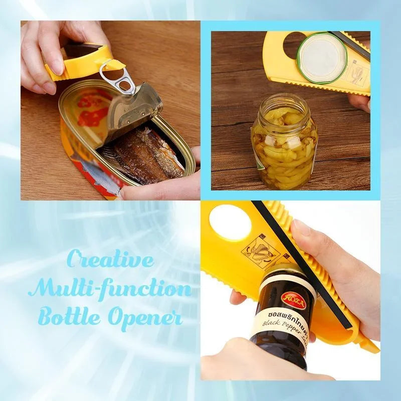 Multi-Function Jar Opener Tool – Easy Grip for Twist-Off Lid & Quick Opening